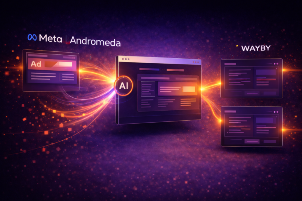 Andromeda X Wayby: ad intent, first impressions, and personalized landing pages
